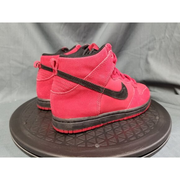 Nike Dunk High (PS) Sneakers Black Red Suede Size 13c Display NEW NO BOX ! - Picture 8 of 13